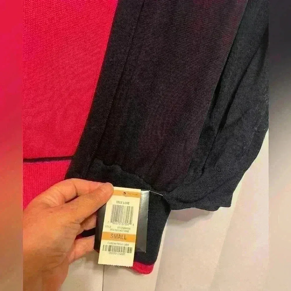 NWT Alfani two-tone vibrant colored cardigan size small - Image 7