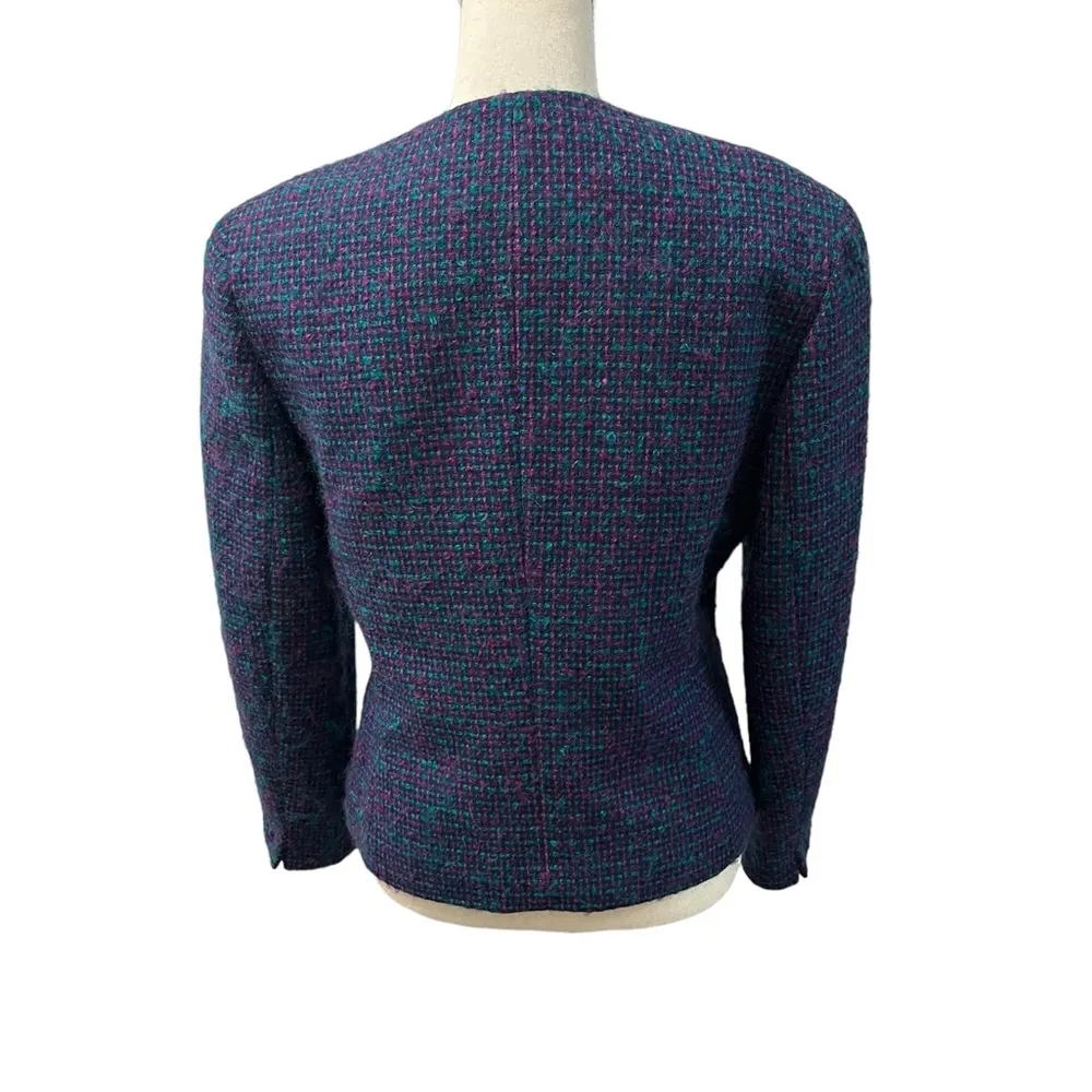 Vintage Pendleton 100% Virgin Wool Multicolor Fully Lined Blazer Jacket - Image 6