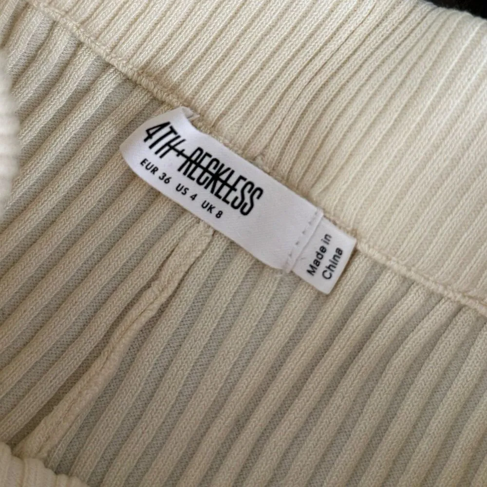 4th & Reckless viscose lounge sweater knit flare pants Size 4 - Image 5