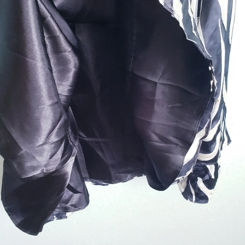 Y2K Zebra Silk Dress White House Black Market - Image 6