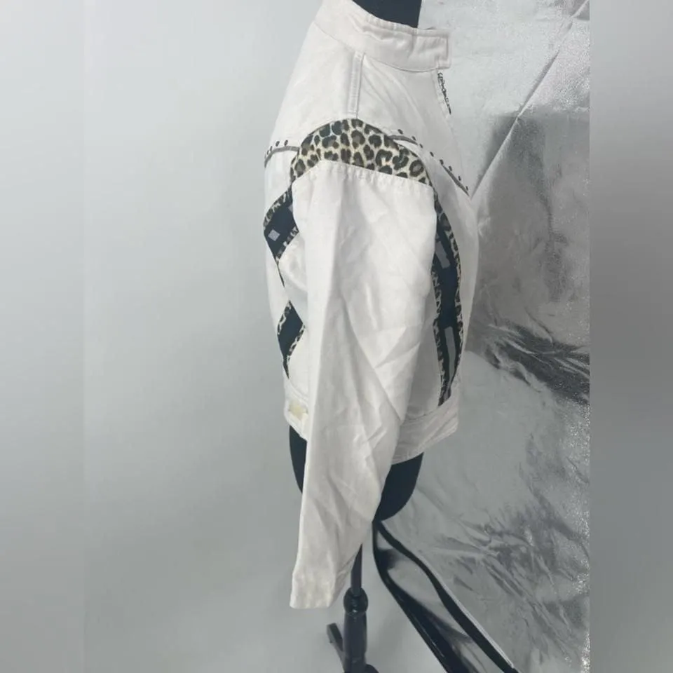 biker USA DESIGN JAGUAR PRINT size s‎ White - Image 2