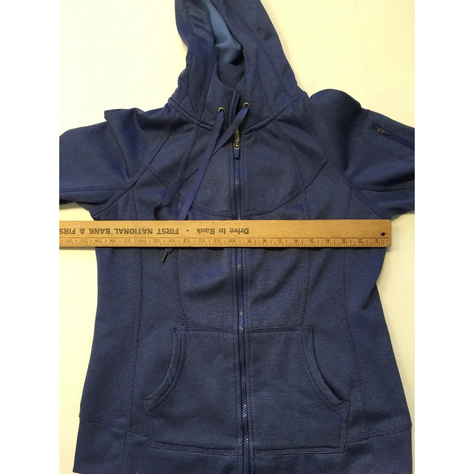 Tangerine Long Sleeve Athleisure‎ Hoodie Sweatshirt Women's Large Royal Blue - Image 3