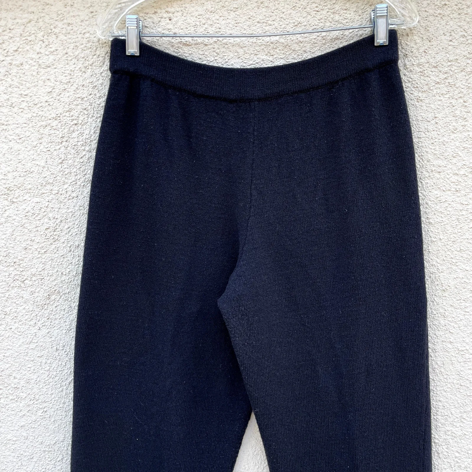 Vintage Margaret O'Leary Black Pull-On Knit Pants M - Image 7