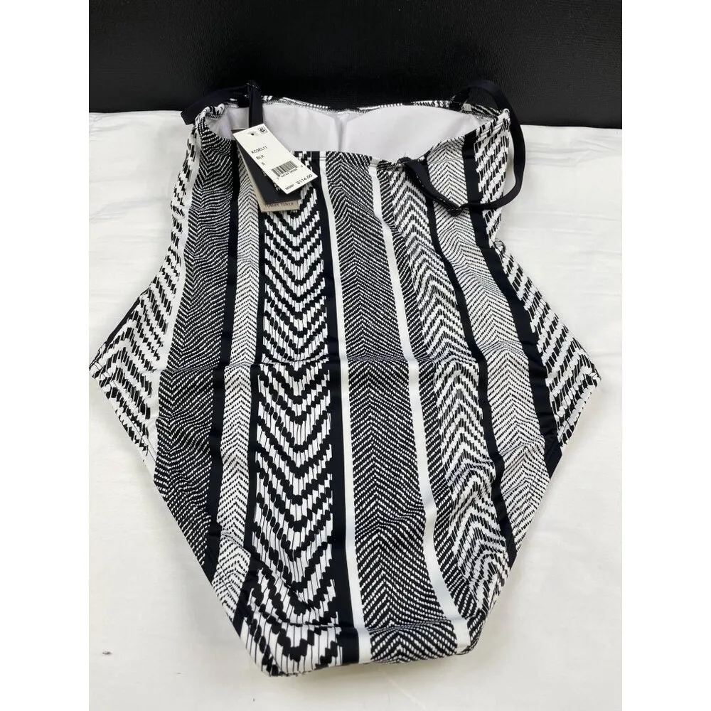 Kenneth Cole Women's Black & White 1 piece Bathing Suit/Swimwear Small SKU 3599 - Image 5