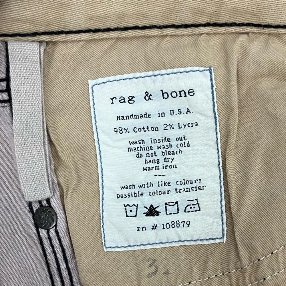 Rag & Bone Khaki Grey Skinny Jeans - Image 6