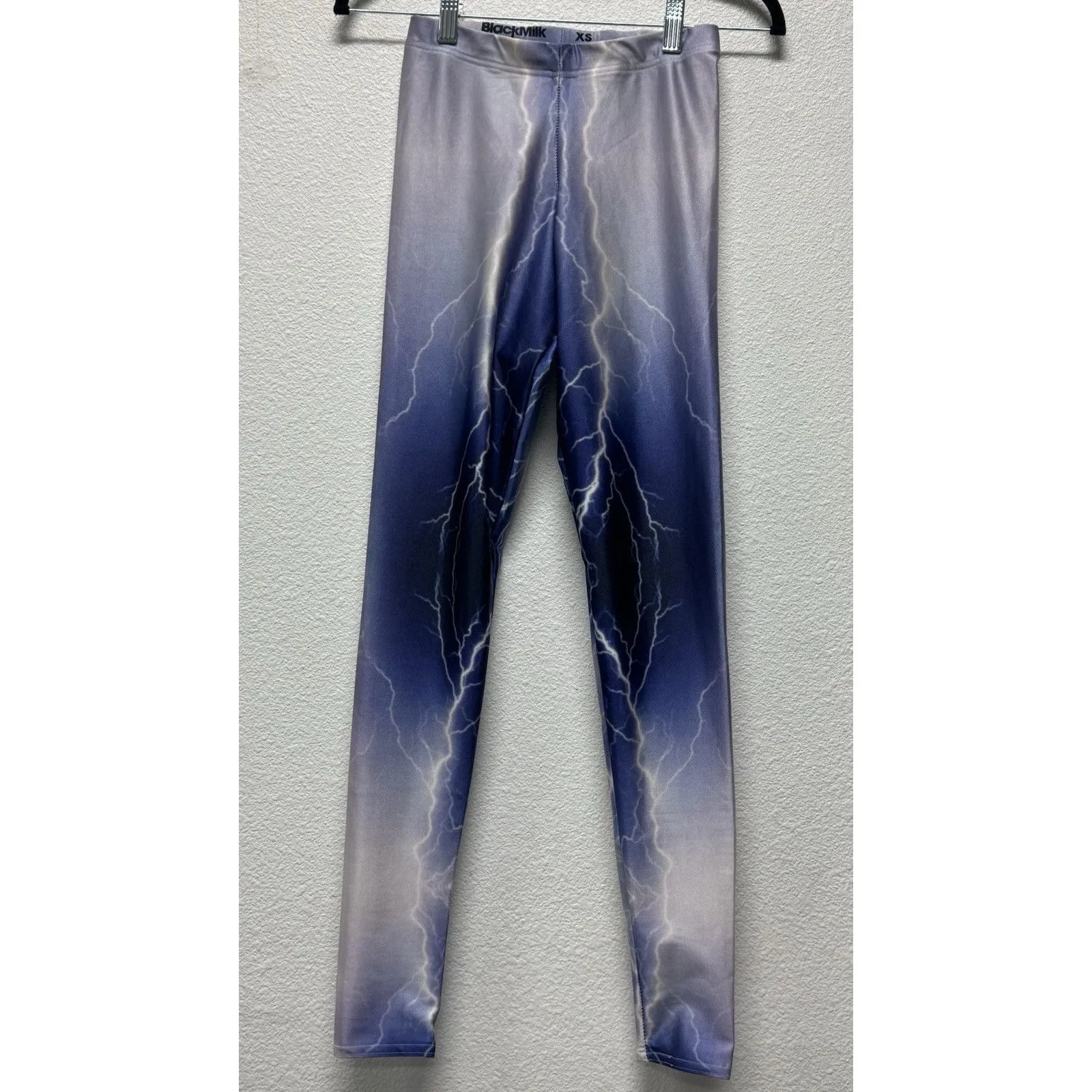 BlackMilk Lightening Purple‎ Leggings XS - Image 2
