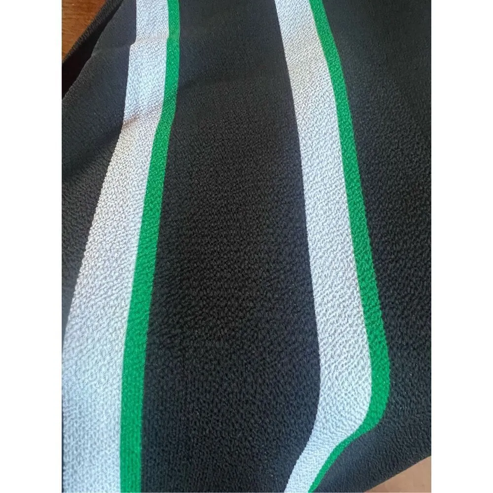 TRIXXI  Striped Jump Suit Lightweight Low V Wrap neckline Wide-leg  Sz XL - Image 8