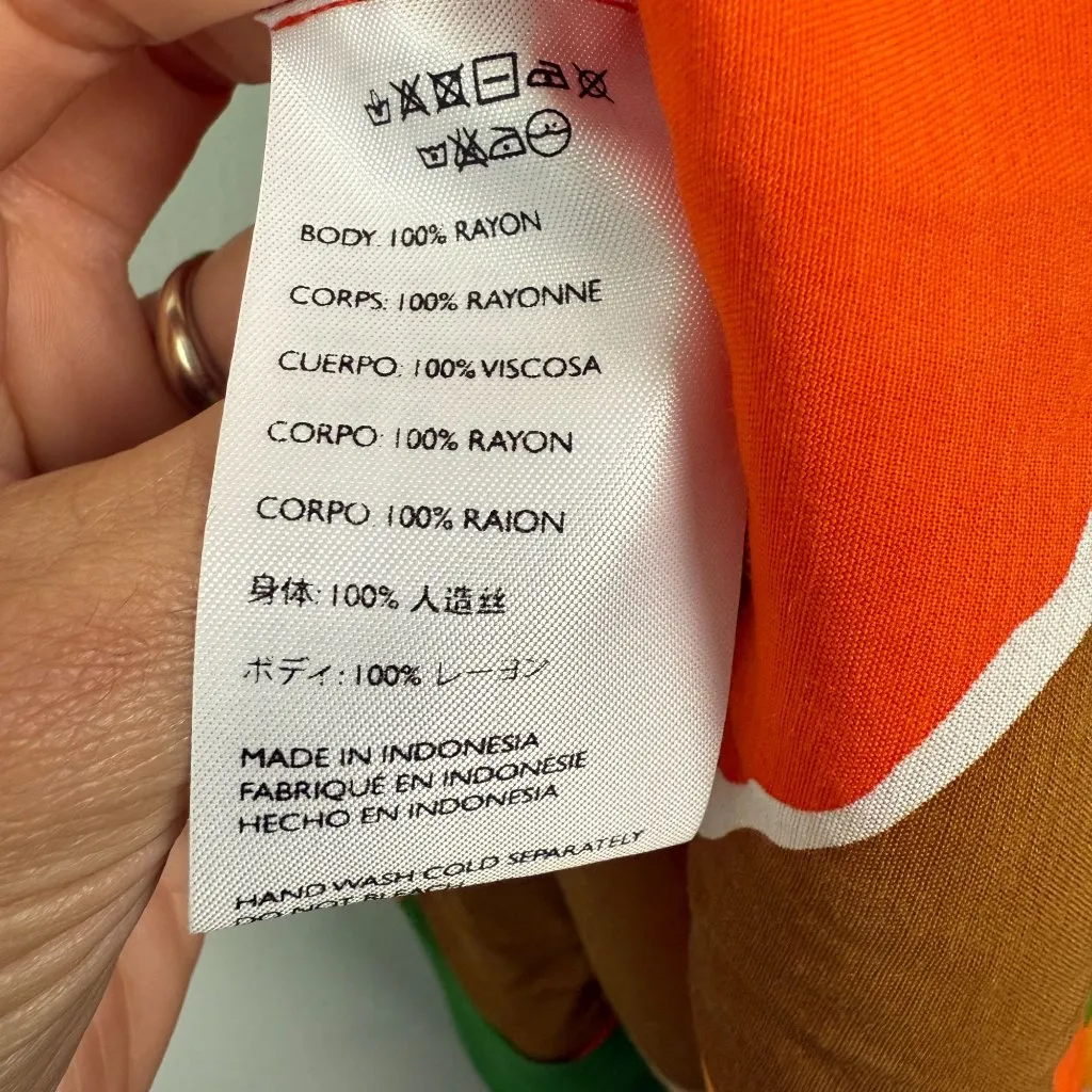 Faithfull The Brand NWT Tempio Midi Dress Costa Smeralda Print Size US 8 - Image 10