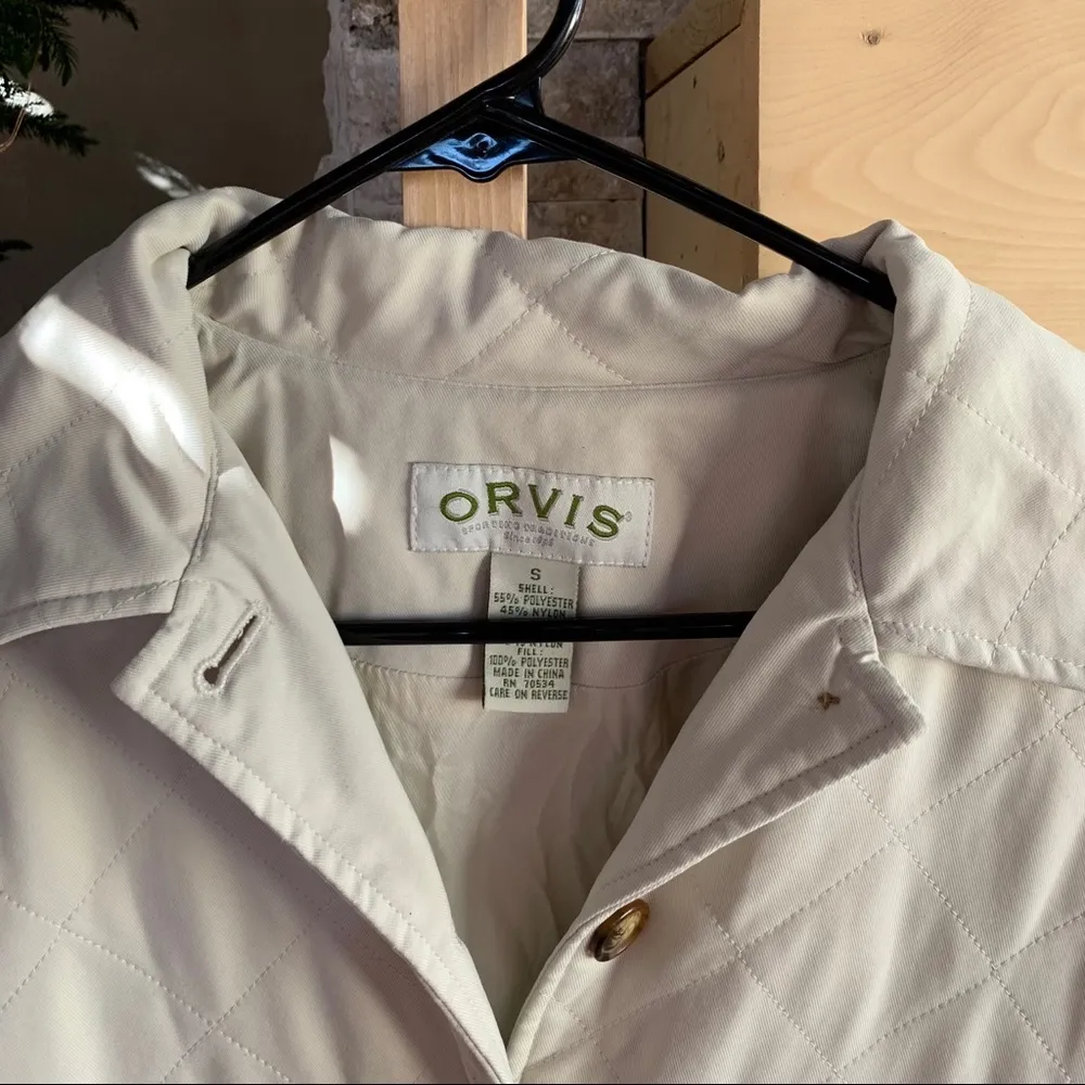 Orvis Cream Quilted Jacket - Image 3