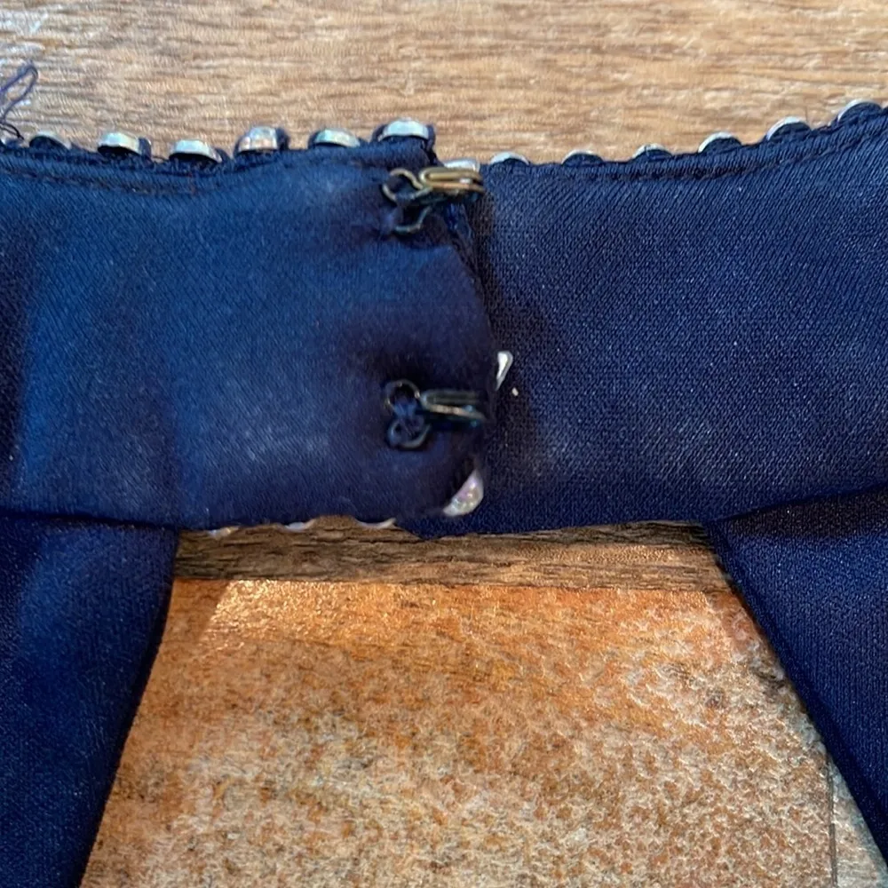 𝅺B DARLIN Navy blue halter top MINI SKIRT DRESS homecoming formal wedding guest - Image 8