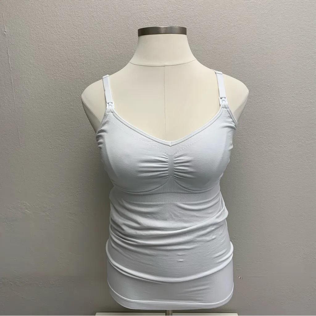 Bravado  Basics White Nursing Tank Top.  Size XL - Image 2