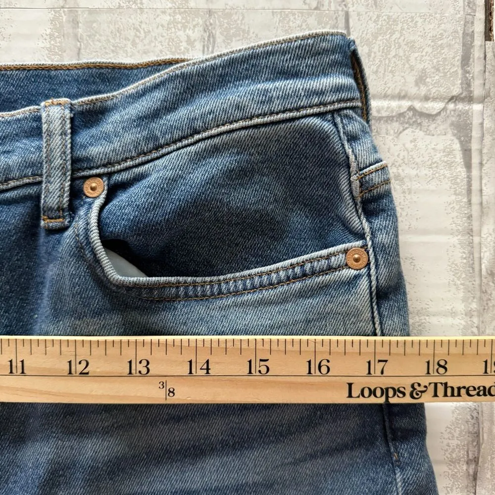 7 For All Mankind Luxe Vintage The Ultra High Rise Cropped Jo Sz 31(stain) - Image 6