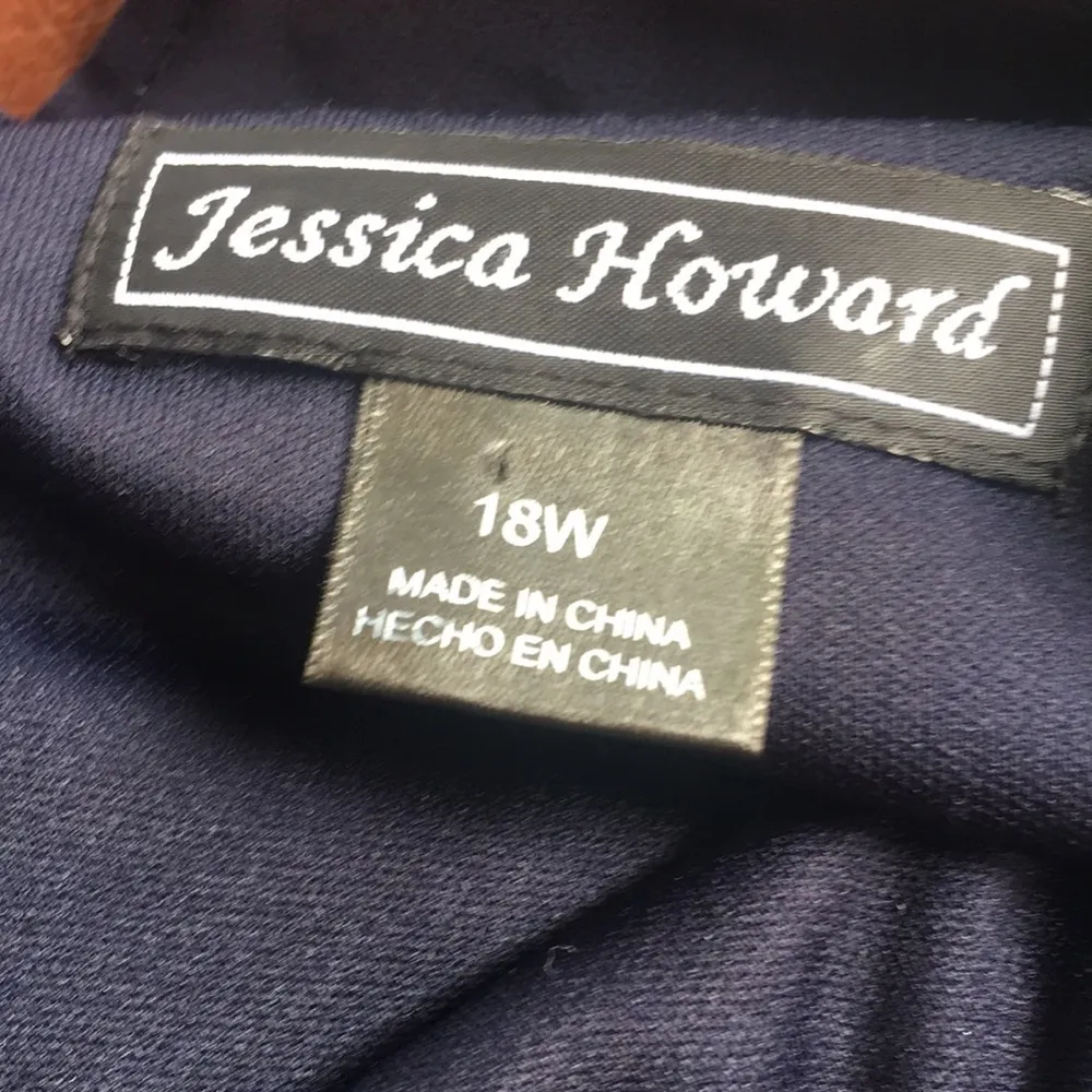 Jessica Howard Cold Shoulder Capelet Cocktail Dress - Image 12