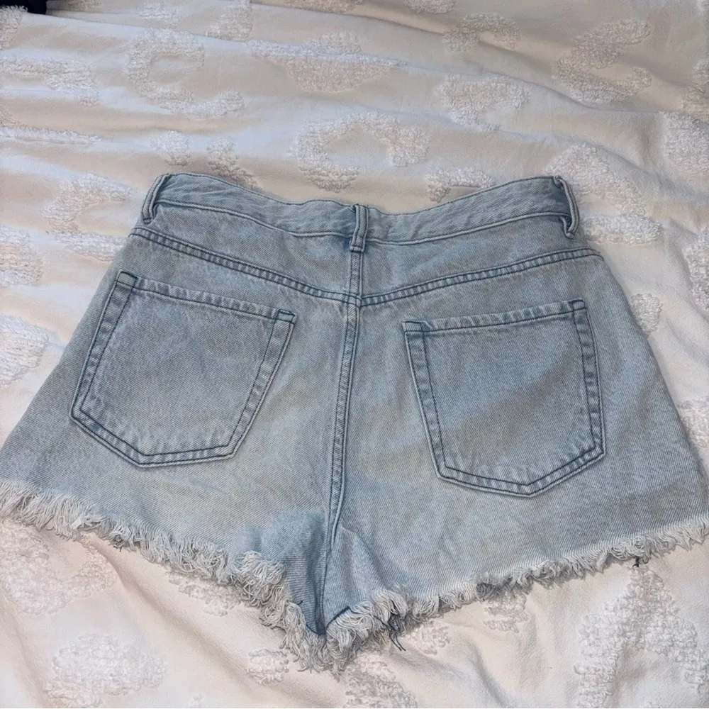 Two tone denim shorts - Image 2