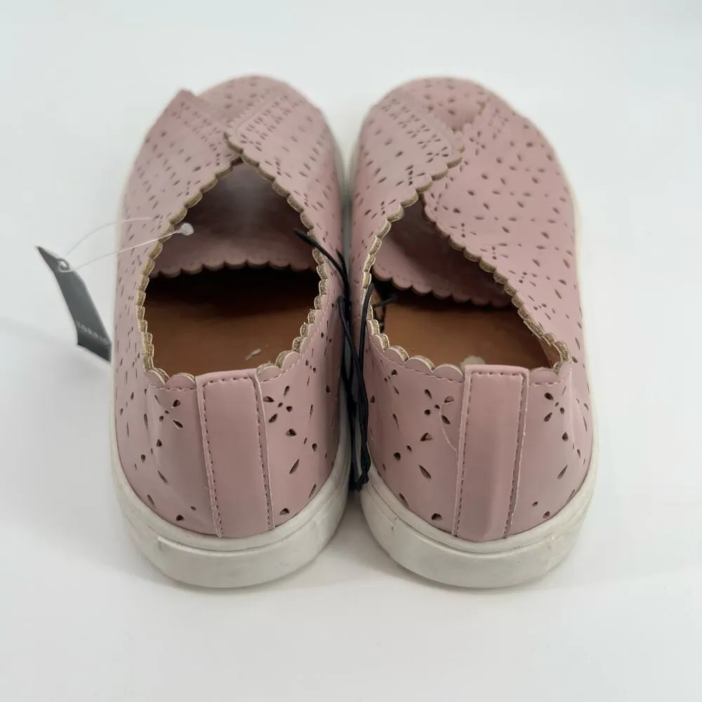 NEW Torrid Mauve pink Laser Cut Lace-Up Sneaker casual NO LACES INCLUDED sz 9.5 - Image 9
