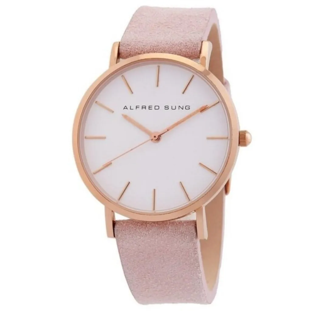 NWT Alfred Sung Fashion Womens Quartz Brass Authentic Watch - Image 4
