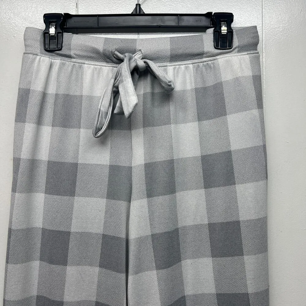 Joyspun Womens Pajama Pants 2X Lounge Soft Cozy Comfort Relaxed Stretch Pockets Gray - Image 3