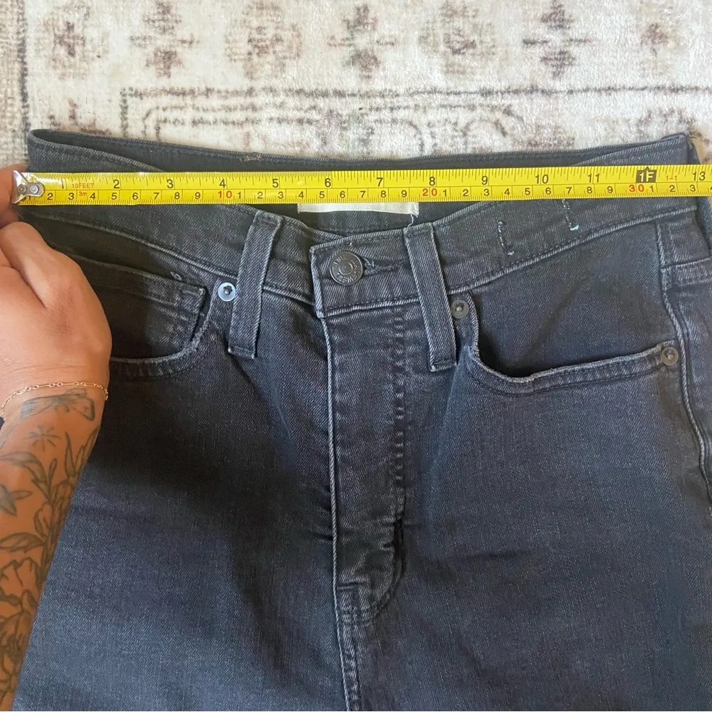 Madewell Black Distressed Mom Jeans - Image 7