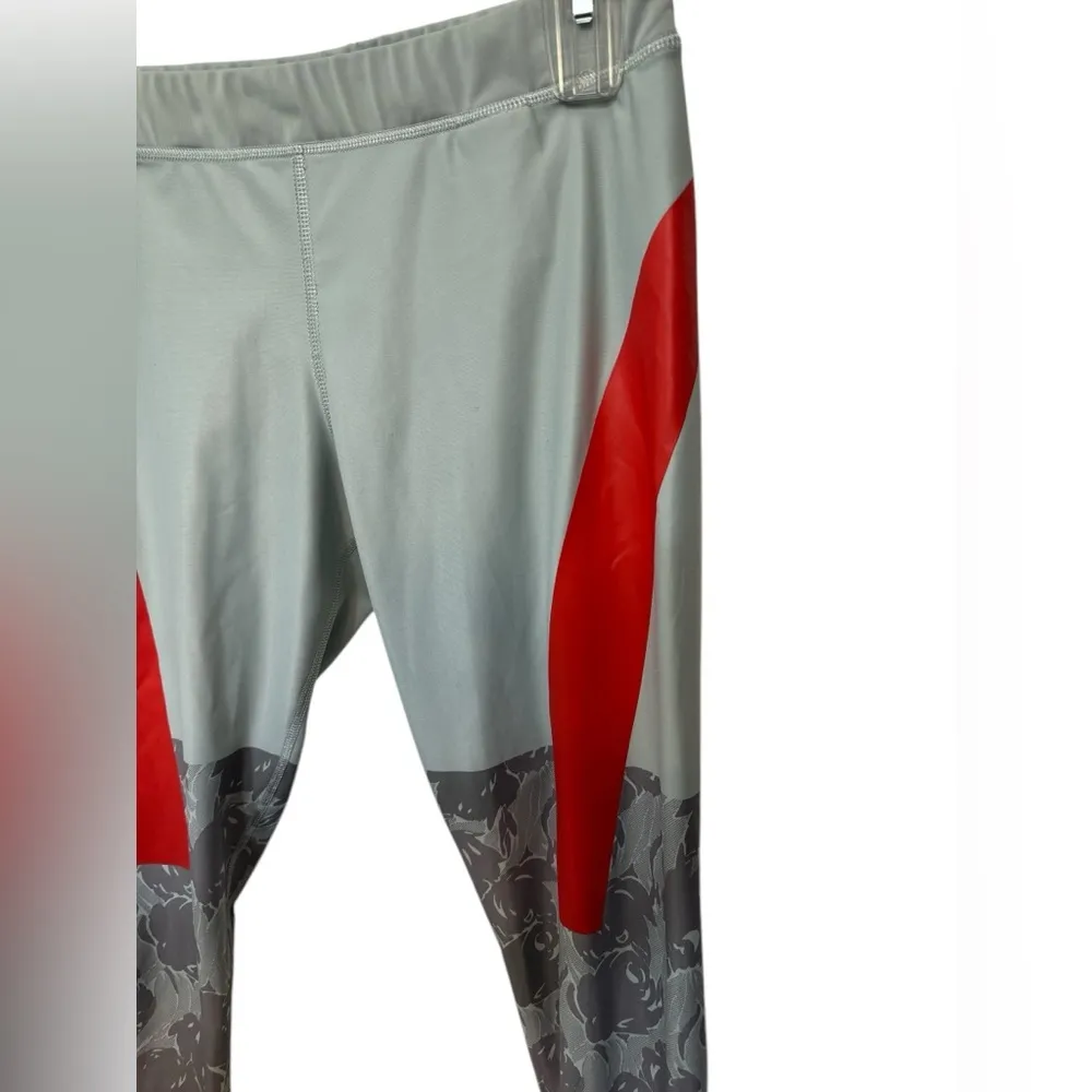 Adidas Stella McCartney Techfit Tight Grey Red Legging - Image 3