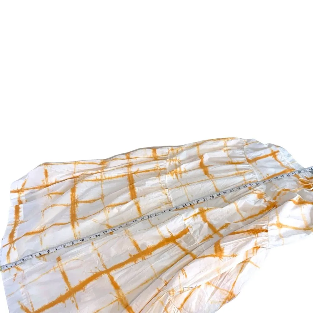 S/W/F Set NEW Sunscape Tie Dye Puff Sleeve Crop Top Maxi Skirt Medium Revolve - Image 11