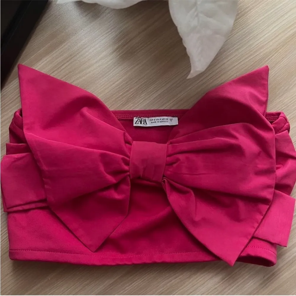 NWT ZARA PINK BOW TOP - Image 6