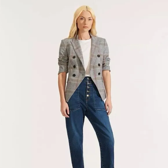 Veronica Beard  Empire Plaid Blazer Size 2 Dickey compatible - Image 3