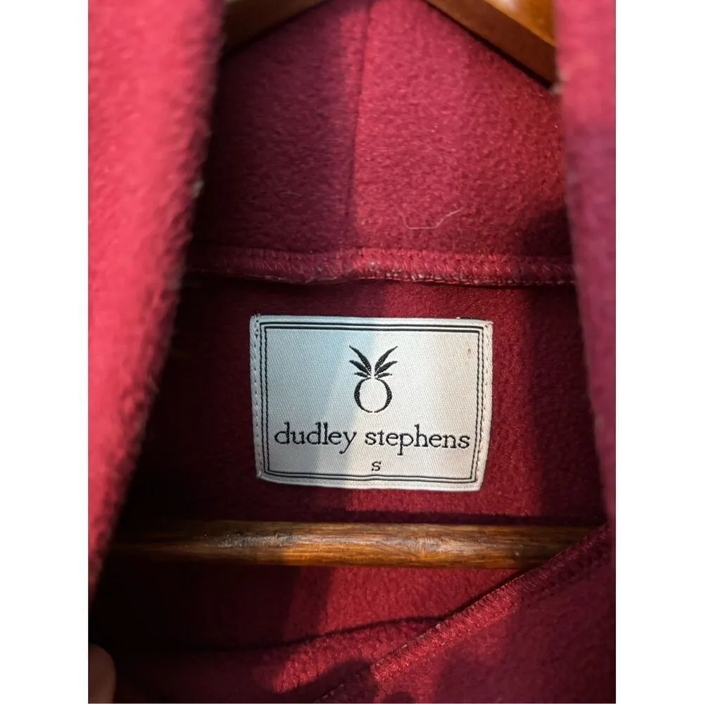 Dudley Stephen’s Red Turtleneck Pullover Sz Small Oversized Fleece - Image 2