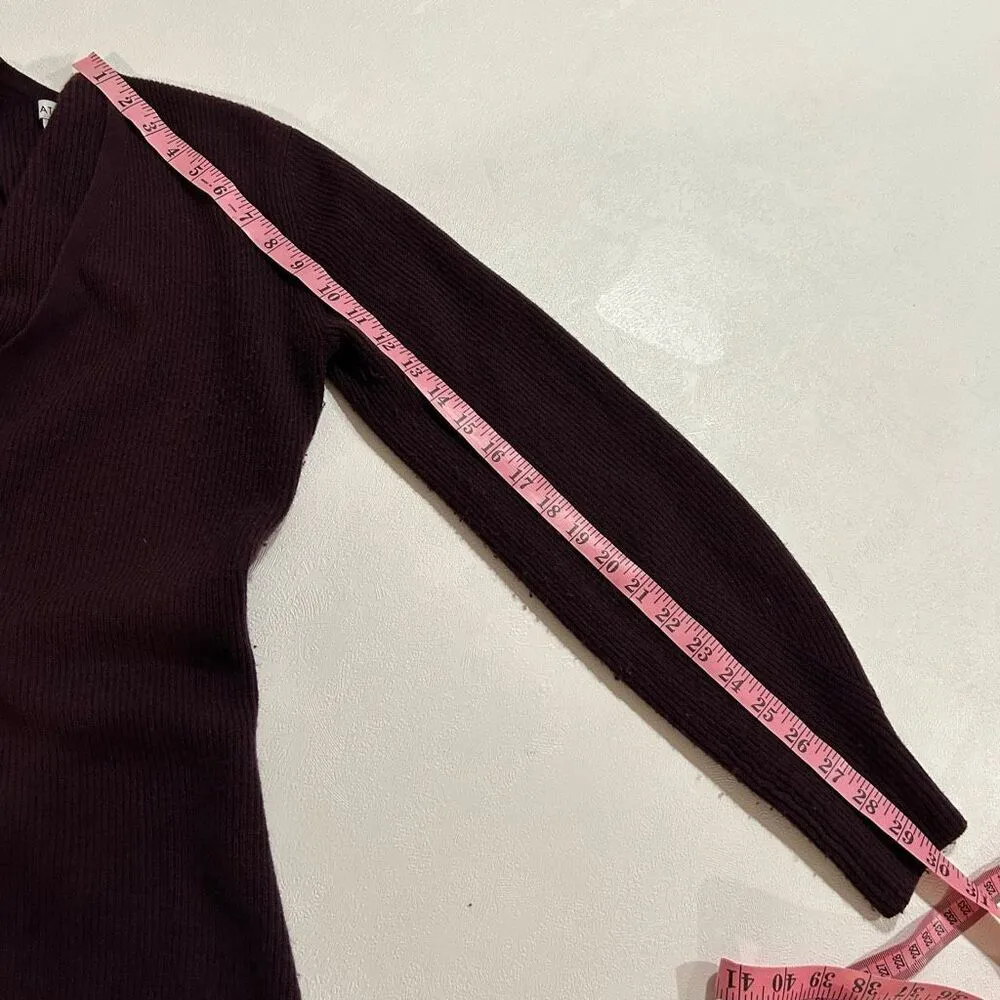 Athleta Women’s XXS Plum Wrap Sweater Long Sleeve Belted Cardigan - Image 8