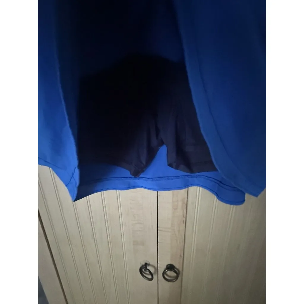 Peter Millar Laura Womens Wrap Skort Performance Golf Tennis Sapphire Blue Sz M - Image 2