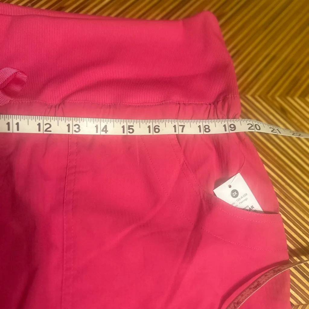 Flamingo pink Koi Lite Scrub Pants Size 2X - Image 3