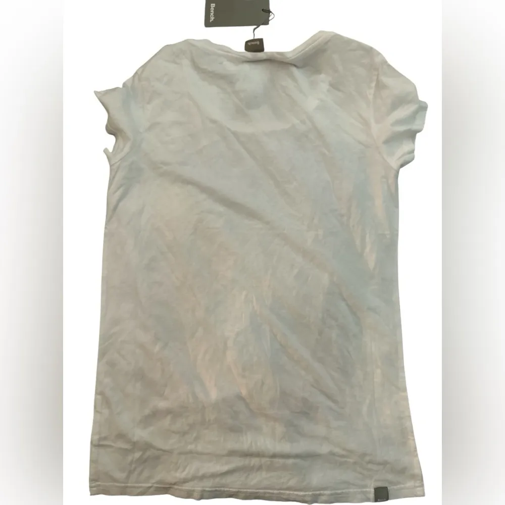 Bench White Tee with Blue and Pink Abstract Design NWT - Image 2