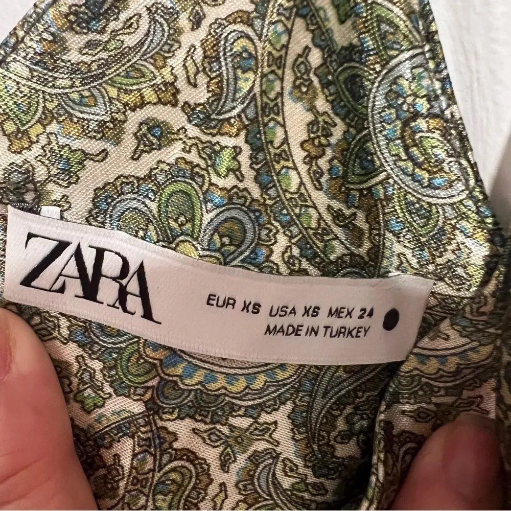 NEOT- Zara Green Paisley Slip Dress Size XS - Image 2