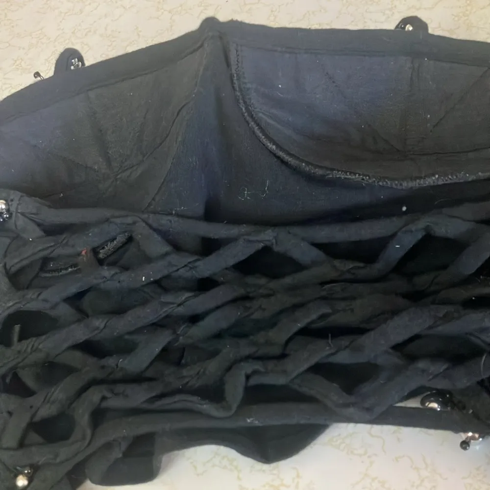 Black Beaded Halter Top medium - Image 4