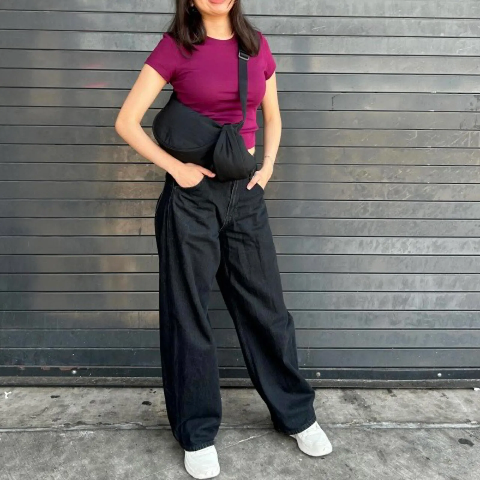 Uniqlo Mini T-Shirt Baby Tee NWT Purple Medium - Image 2