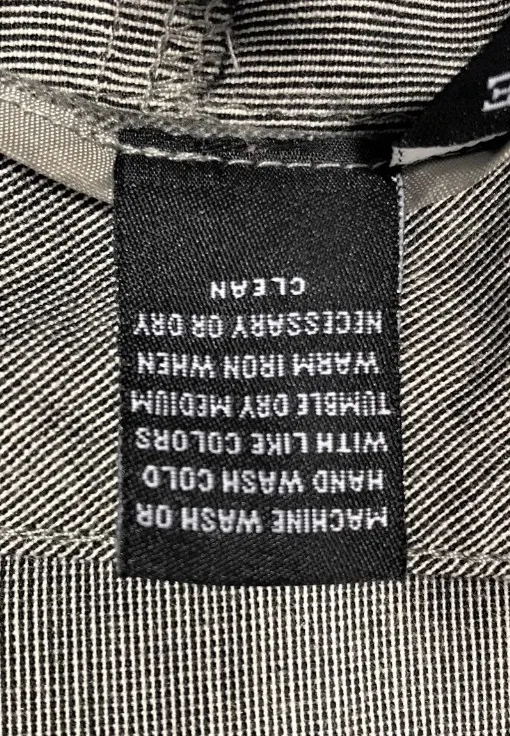 Larry Levine Stretch Womens Dress Pants Size 12 Pockets Small Chain Grey Black - Image 5