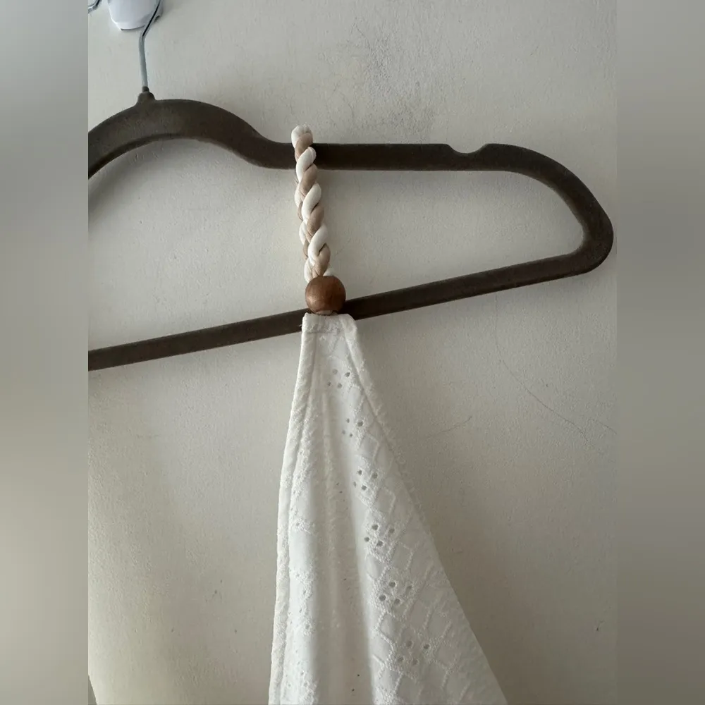 NEW!! Zara White Eyelet Bodysuit With Rope Straps - Image 3