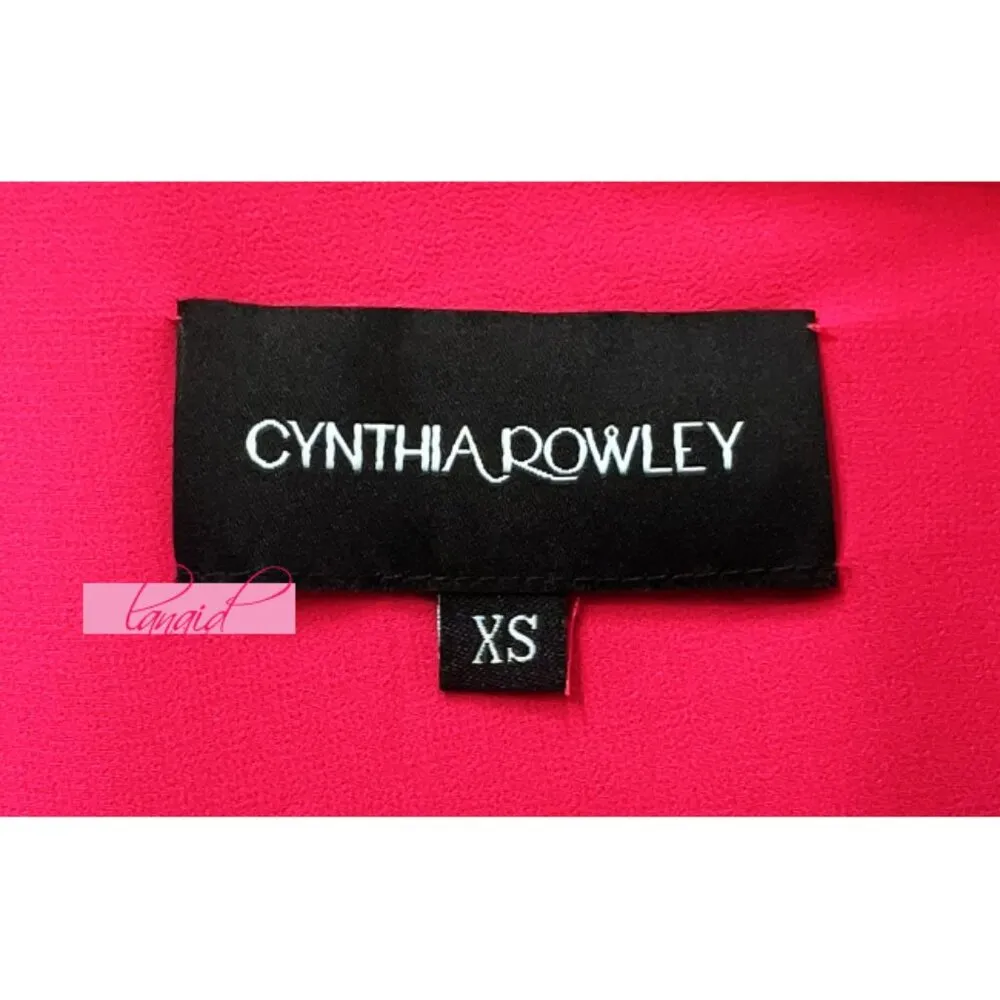 Grace Organza Top Pink Black Open Cutout Back Puff Sleeve Peplum - Image 8