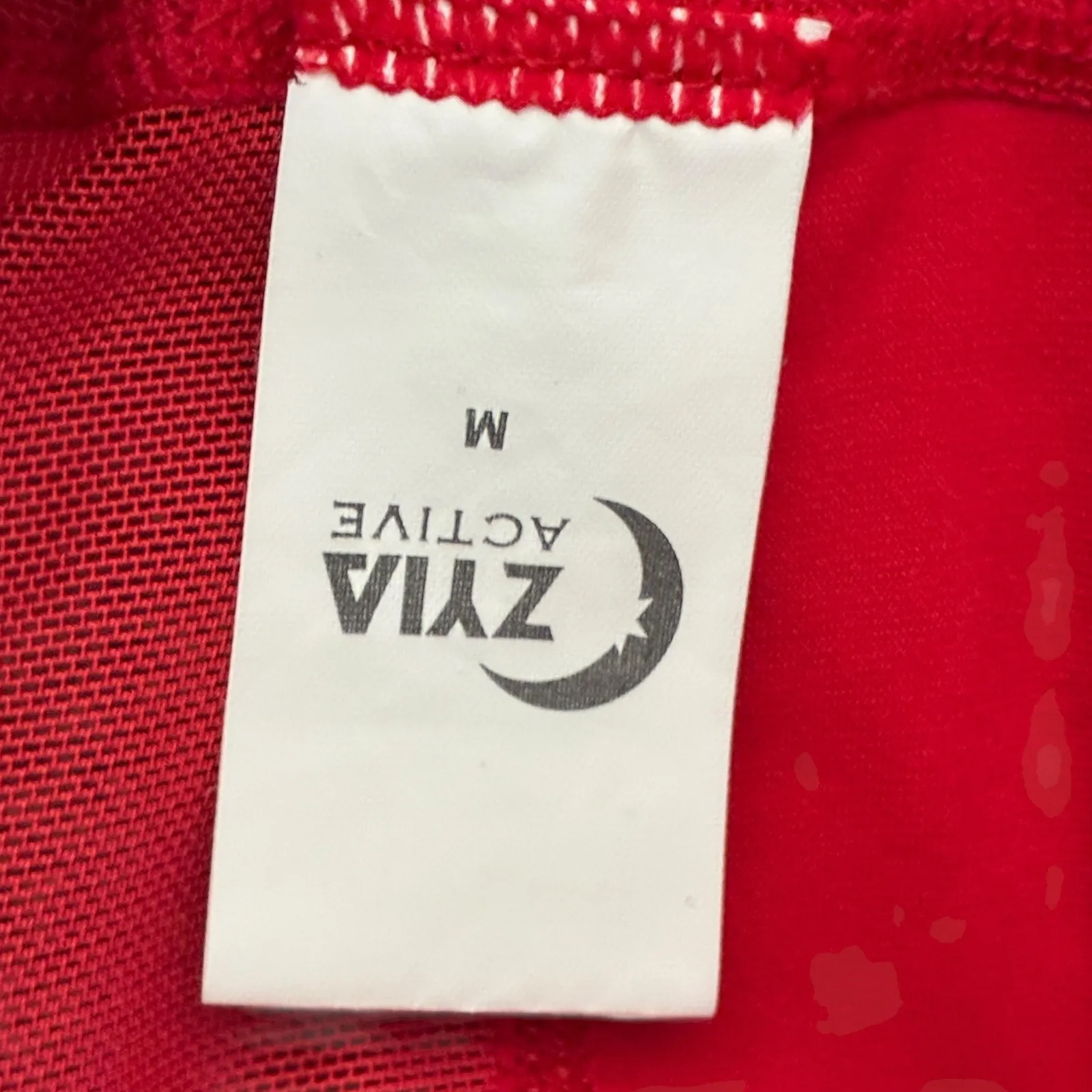 Zyia Active Red Mesh Racerback Sports Bra Medium Athletic Workout Gym - Image 6