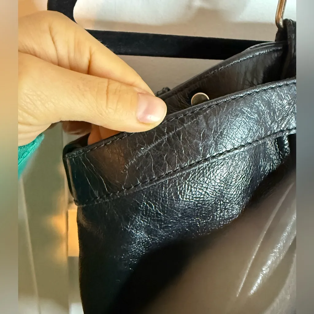 Vanessa Bruno Black Leather Tote Bag - Image 7