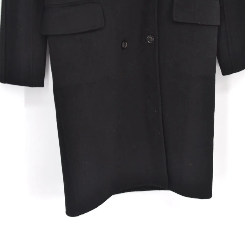 Rails Bristol Heavyweight Wool Blend Coat Double Breasted Black Women's XS - Image 6