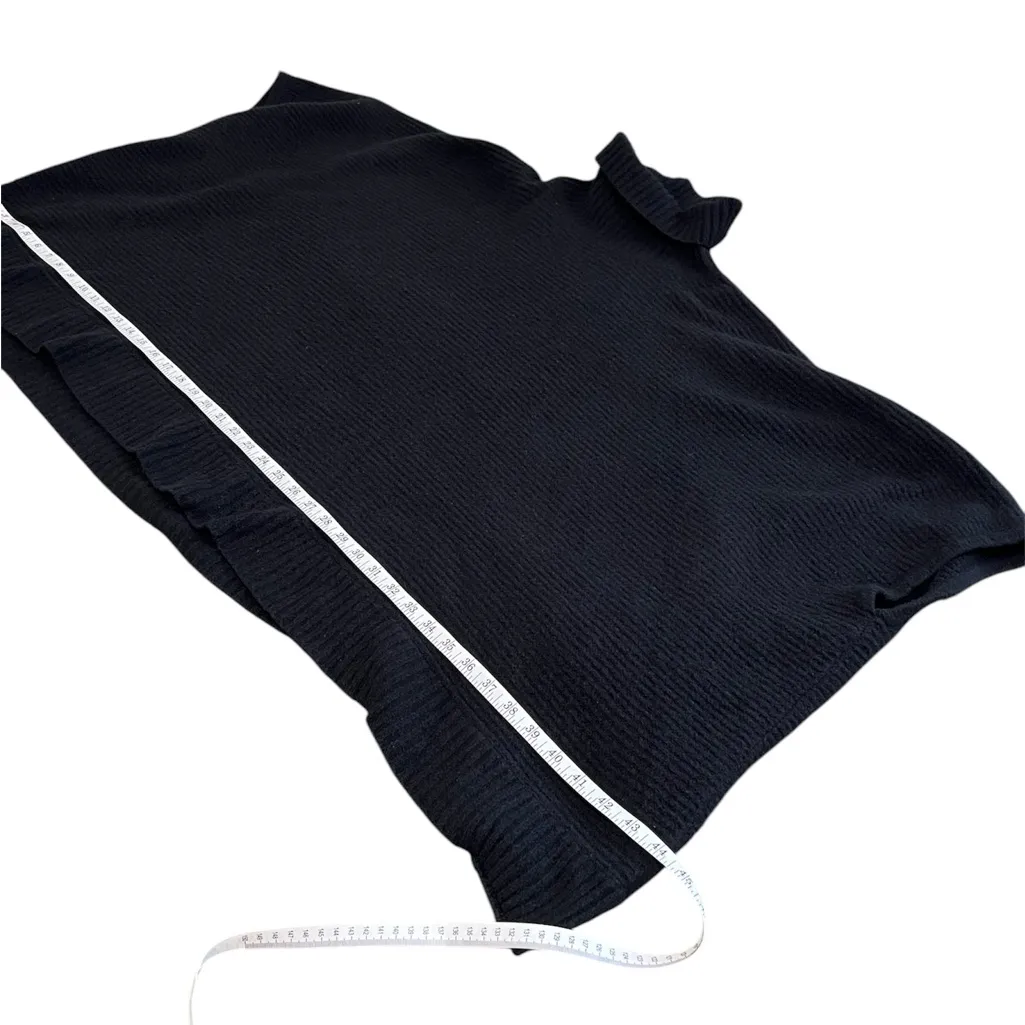 Yummy Sweater Co Black Easy Turtleneck Shrug Sweater | Size Large - Image 7