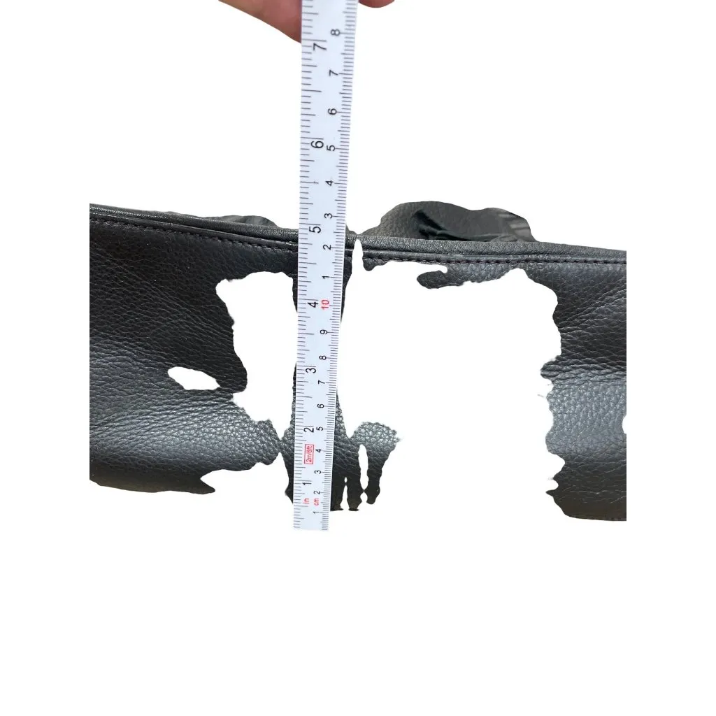 Cole Haan womans Black Pebbled Leather Tote hobo tassled Bag sz L SKU 9728 - Image 7