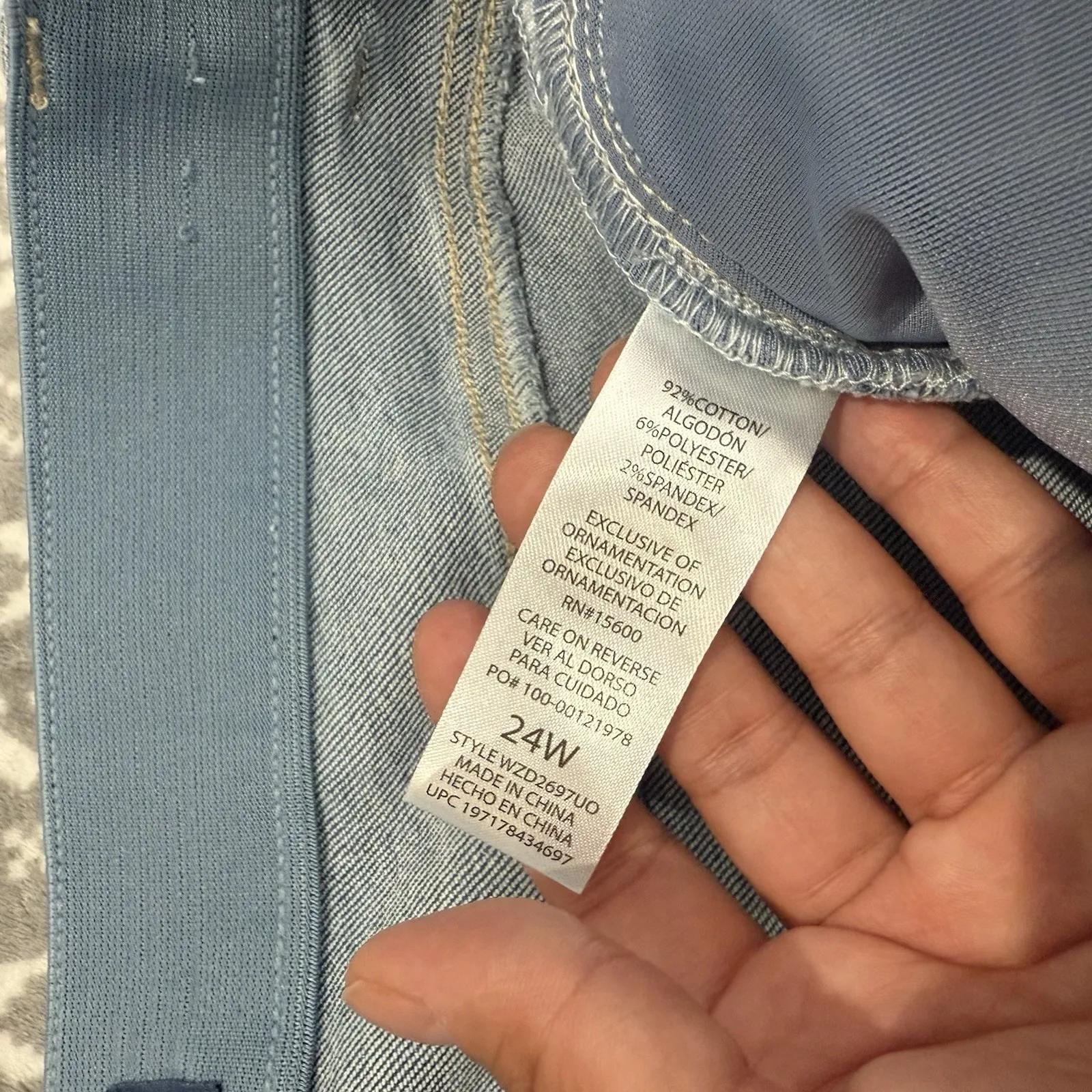 Democracy "Ab"solution Spliced Straight Leg Inside Step Frayed Hem Size‎ 24W - Image 5