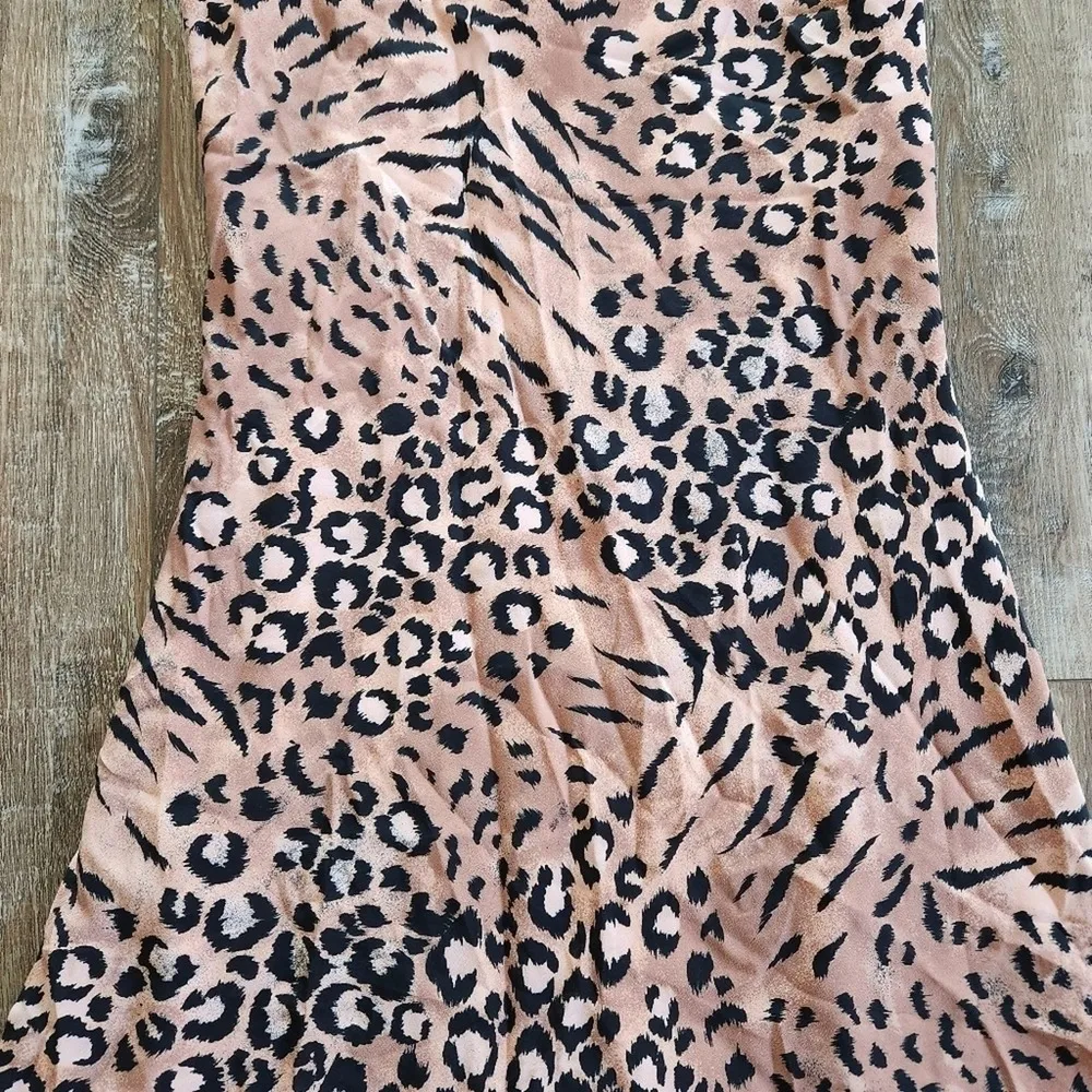 Paige Cicely Silk Faded Leopard Print Slip Dress Size XS NWT Sleeveless Knee - Image 5