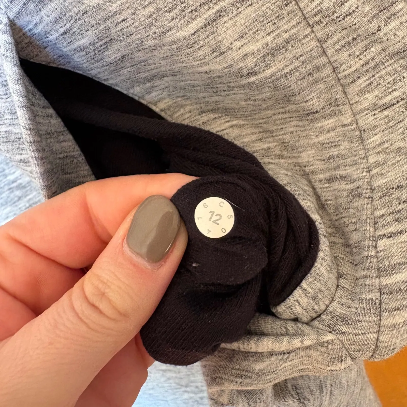 Lululemon Athleisure Hooded Jacket Grey Heathered Full Zip Long Sleeve Women 12 - Image 8