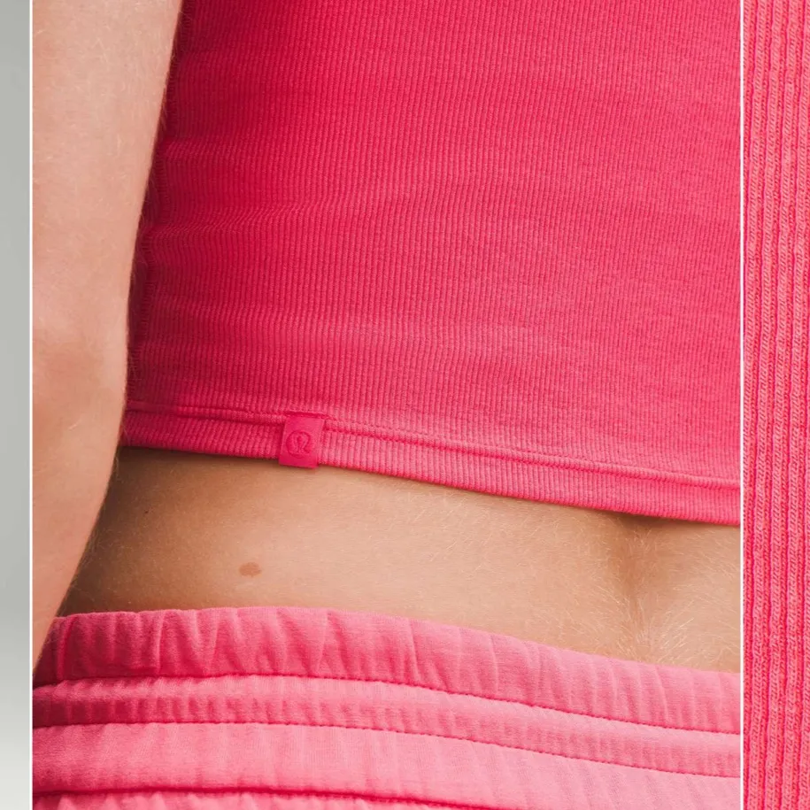 Lululemon Hold Tight Straight-Hem Cropped T-Shirt Glaze Pink size 12 NWT - Image 4