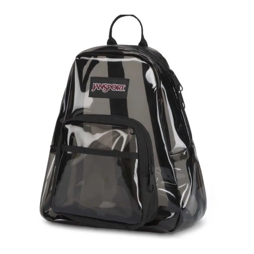 Vintage Jansport Half Pint Mini Corduroy Backpack Classic Translucent Black - Image 3