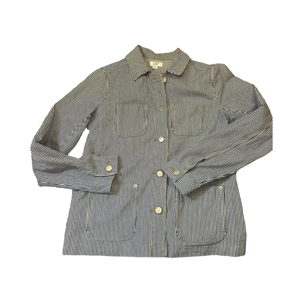 Crown & Ivy Railroad Stripe Jacket – S - Image 4