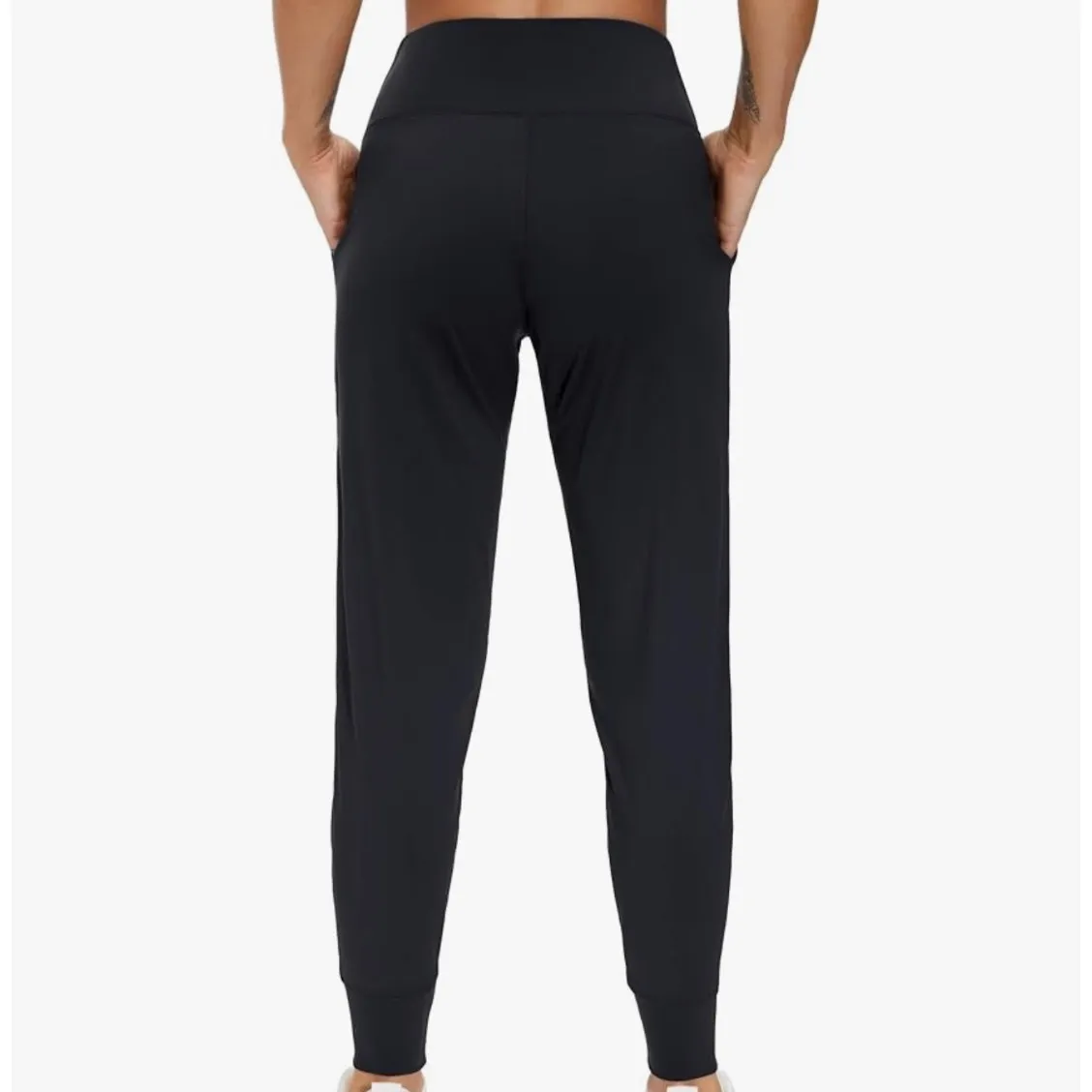 The Gym People TGP Black High Waisted Jogger Pants New Women's Sz S Activewear # - Image 3