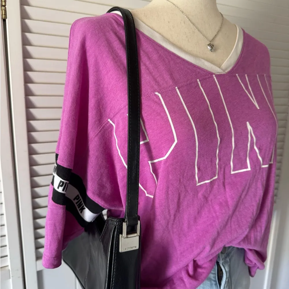 Victoria’s Secret PINK Short Sleeve V Neck Shirt Top - Image 2